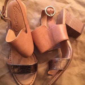 NEW Born Crown Gaby Slingback Block Heel Sandal 8M